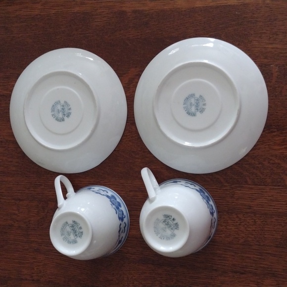 Liling China Porcelain Tea Cup Saucer Set b800 - Picture 3 of 5